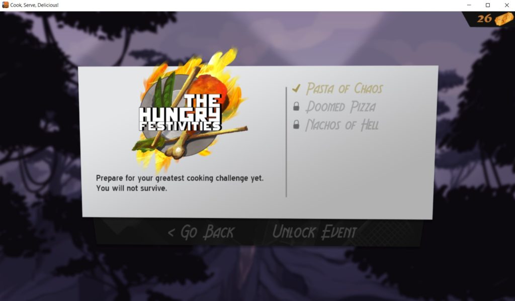 The Hungry Festivities event - Cook, Serve, Delicious! Review - The Gamerian blog