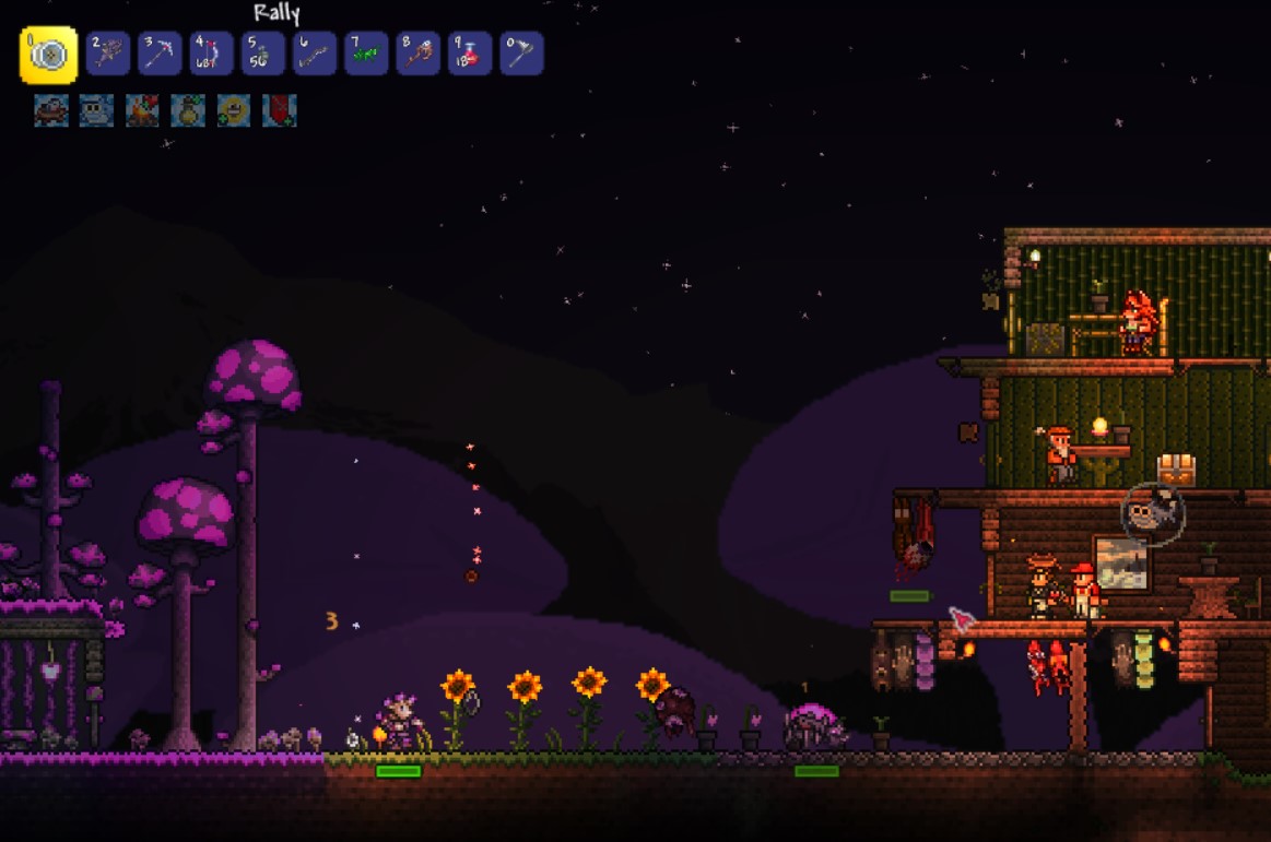 Blood Moon event in Terraria - Terraria Review - thegamerian.com gaming blogger