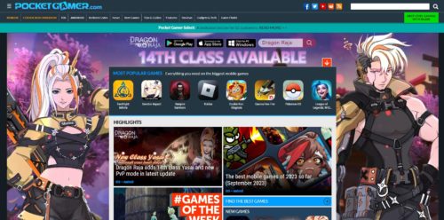 Pocket Gamer - best mobile gaming blog - best gaming blogs 2023 - thegamerian.com