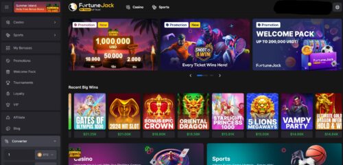 fortunejack homepage - is fortunejack legit bitcoin crypto casino gambling - thegamerian.com best gaming blog