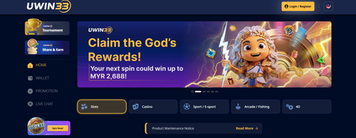 Uwin33 Best for Dedicated Slot-Only Bonuses - Best Online Slot Malaysia Sites 2026 thegamerian